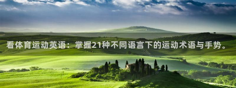 意昂5Kgame3平台登录注册：看体育运动英语：掌握21种不同语言下的运动术语与